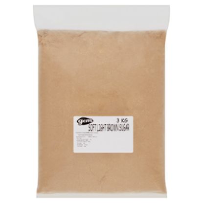 Picture of Gem Soft Light Brown Sugar 3kg x1